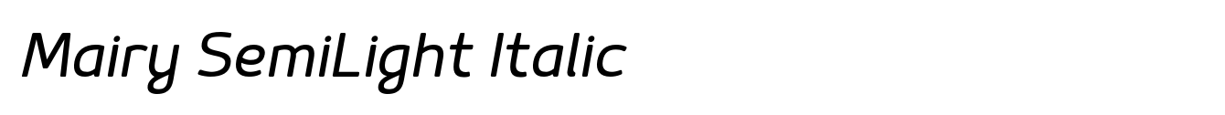 Mairy SemiLight Italic